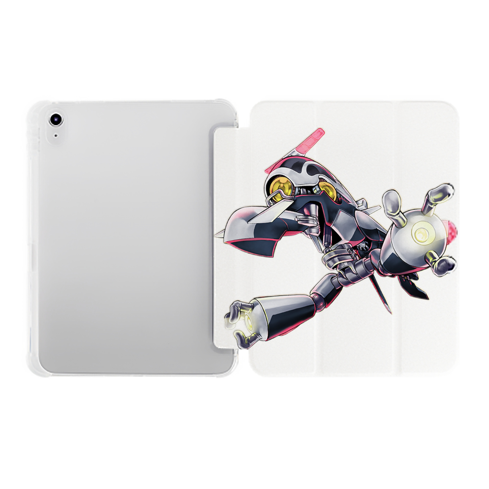 （画像用） 遊☆戯☆王 Yu-Gi-Oh! IPad ケース ペン収納付き 三つ折りスタンド PUレザー×シリコン 対応機種9.5/10.5/10.9インチ